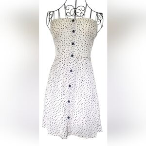 Polka Dot Strapless Dress